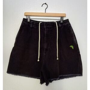 Y2K Urban Outfitters Corduroy Mens Drawstring Shorts Gecko Casual Skater SZ L